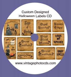 Halloween Labels on CD ~ Our Custom Designs ~ Must See  