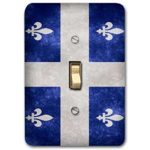  Canada Quebec Flag Metal Light Switch Plate Cover Single 