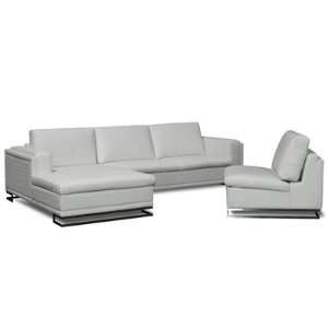  Diamond Sofa Blvd 2pc Lf Chaise Sectional & Armless Chair 