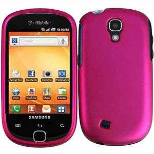 RUBBER PINK HARD CASE FOR SAMSUNG GRAVITY SMART T589  