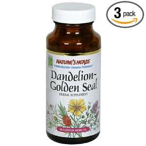 Twinlab Natures Herbs Dandelion Golden Seal 450mg, 100 Capsules (Pack 