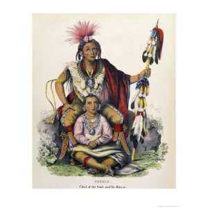  Keokuk (Chief of the Sauk and Fox Nation) Giclee Poster 