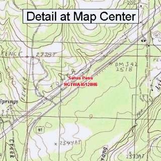  USGS Topographic Quadrangle Map   Satus Pass, Washington 