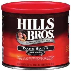 Hills Bros Coffee, Dark Satin, 27.8 Ounce  Grocery 