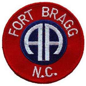  U.S. Army 82nd Airborne Fort Bragg Patch Red & White 3 