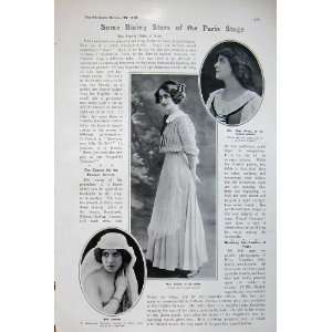  1908 Paris Theatre Odeon Keuver Chevrier Martyl Ladies 
