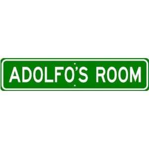  ADOLFO ROOM SIGN   Personalized Gift Boy or Girl, Aluminum 