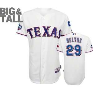 Adrian Beltre Jersey Big & Tall Majestic Home White Authentic Cool 