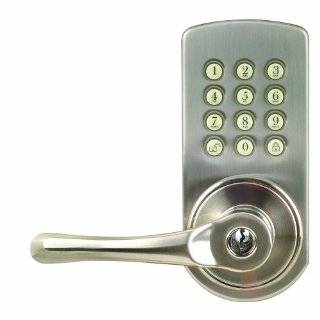 Morning Industry PAKL 01LSN Keypad Lever Door Lock, Left Hand, Satin 