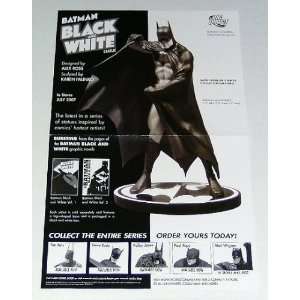  Batman Black and White DC Direct Statue 17 by 11 Comics 