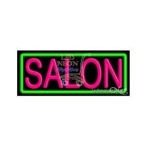 Salon Neon Sign 13 inch tall x 32 inch wide x 3.5 inch Deep inch deep 