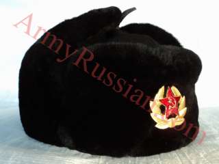 Russian Soldier Soviet Army Military Mouton Fur Ushanka Aviator 