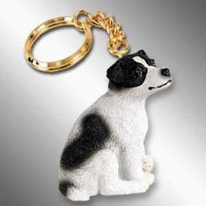 Jack Russell Terrier, Smooth Coat, Black/White Tiny Ones Dog Keychains 