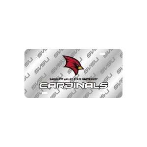   Saginaw Valley State Cardinals Laser Color Frost License Plate Sports