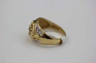 Up for Bid is a 14k yellow gold ring, with Natural African Rubys 