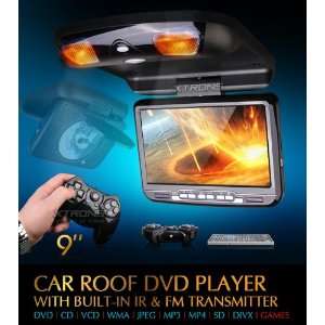 BRAND NEW HIGH QUALITY 9 CAR ROOF DVD PLAYER WITH BUILT 