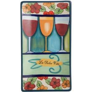  Signature Sweet Life of 5 inch by 9 inch Wine Rectangular 