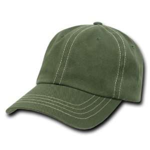  DECKY Contra Stitch Washed Polo Caps (Adjustable , OLIVE 