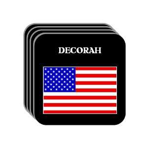  US Flag   Decorah, Iowa (IA) Set of 4 Mini Mousepad 