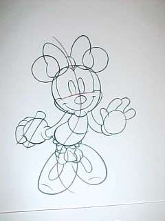 Original Minnie Mouse How to Draw series 3 pcs 1990s  