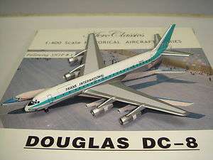Aeroclassics Trans International Airlines DC 8 51 1960s color 1400