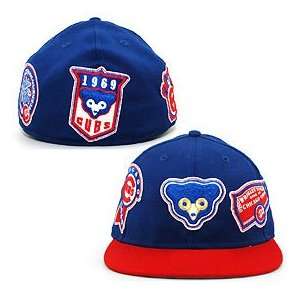 Chicago Cubs Deez Patches 5950 Fitted Cap  Sports 