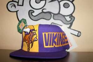 Minnesota Vikings Vtg Snapback Hat New Era DEADSTOCK  