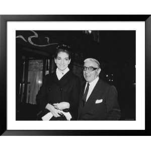  Tycoon Aristotle Onassis with Singer Maria Callas Framed 