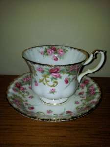 Royal Albert SHERATON SERIES ~ ROSEMARY ~ Cup and Saucer   EXC 