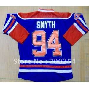  hockey jersey edmonton #94 ryan smyth blue color jersey 