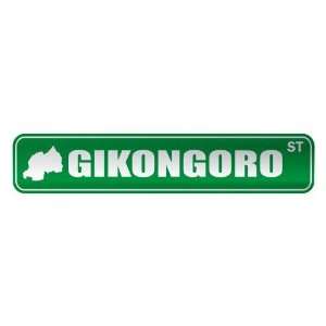   GIKONGORO ST  STREET SIGN CITY RWANDA