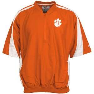  Clemson Tigers Orange Thunder Short Sleeve Pullover Jacket 