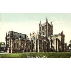   Postcard Hereford Cathedral Hereford England UK 