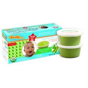 Tastybaby Frozen Organic Baby Food, Peas on Earth, 2 Count, 3.5 Ounce 