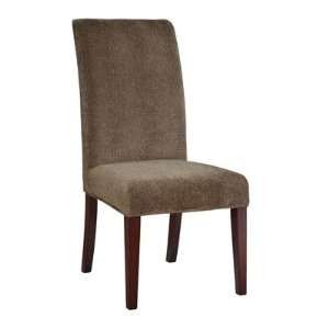  Classic Seating Olive Green Chenille Slipcovered Side Chair 