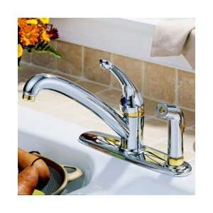  Delta Faucet Chrome/Polished Brass Innovations Kitchen Faucet 