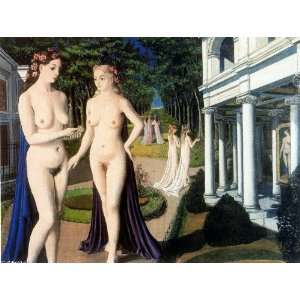  FRAMED oil paintings   Paul Delvaux   24 x 18 inches   The 