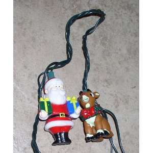  Rudolph the Red Nosed Reindeer and Santa Christmas Light 