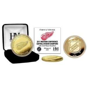  Detroit Red Wings 2011 Division Champs 24KT Gold Coin 