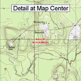 USGS Topographic Quadrangle Map   Bancroft, Louisiana (Folded 