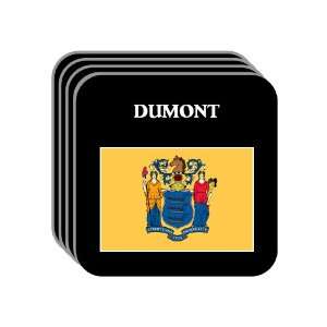  US State Flag   DUMONT, New Jersey (NJ) Set of 4 Mini 