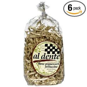 Al Dente Three Peppercorn Fettuccine, 12 Ounce Bag (Pack of 6)