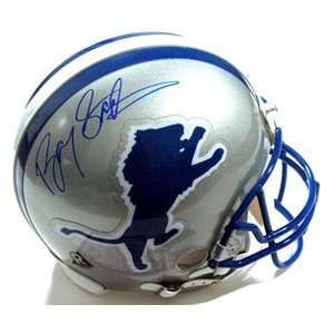  Barry Sanders Signed Lions Full Size Authentic Throwback 