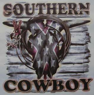 SOUTHERN COWBOY BULL SKULL / SPURS & ROPE RODEO SHIRT  