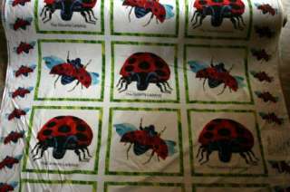 The Grouchy Ladybug cotton fabric by the yard by the yard  
