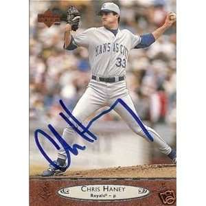   Haney Signed Kansas City Royals 1996 UD Card Sports Collectibles