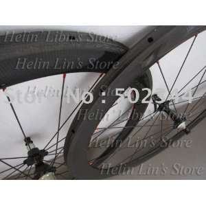  carbon road/tt bike wheels 50mm tubular