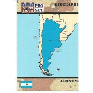 Desert Storm Pro Set GEOGRAPHY ARGENTINA Card #2