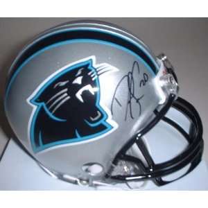 Deshaun Foster Autographed Carolina Panthers Riddell Mini Helmet