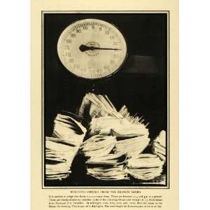 1931 Print National City Bank Weighing Checks Banking 
